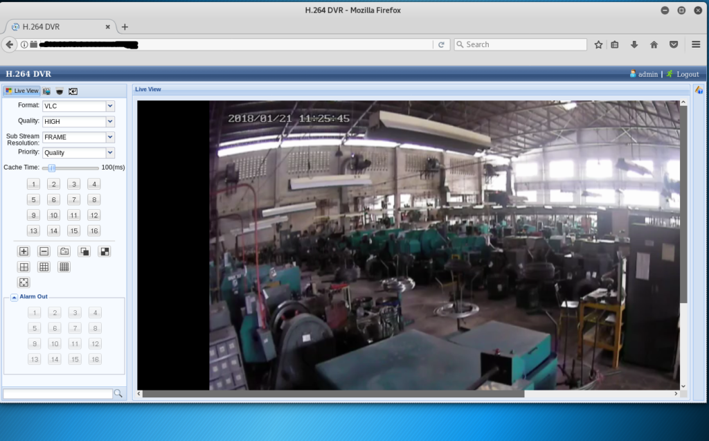 Publicly accessible and controllable warehouse security camera