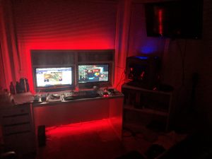 Ambient red lighting